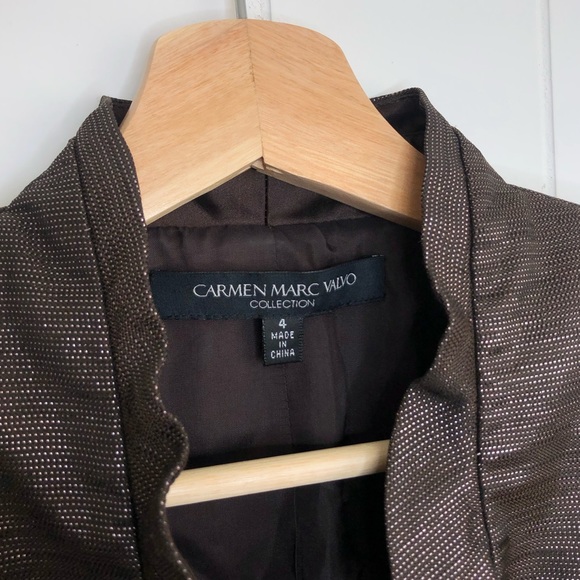 Carmen Marc Valvo collection ruffle blazer - Picture 5 of 7